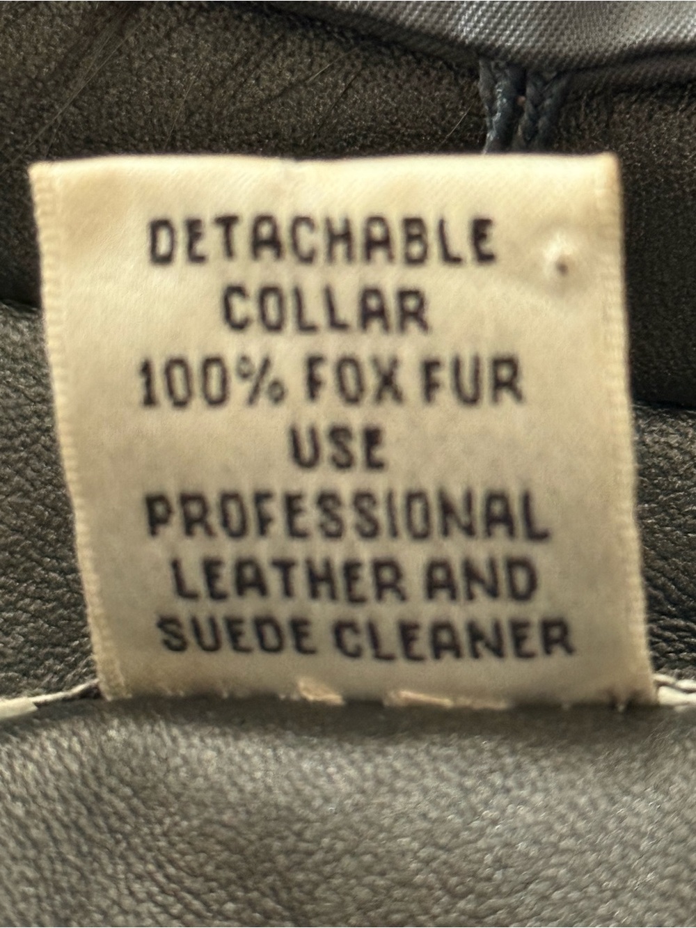 Cache Vintage lamb skin Deep metalic grey coat size 8 - Picture 7 of 8
